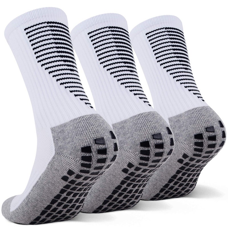 JHM Grip Non Slip Anti Slip Non Skid Slipper Sport Athletic Socks for Men and Women for US shoe sizes 6-12 - Image 1
